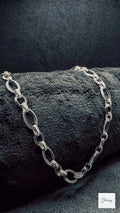 Textured Oval Link Chain