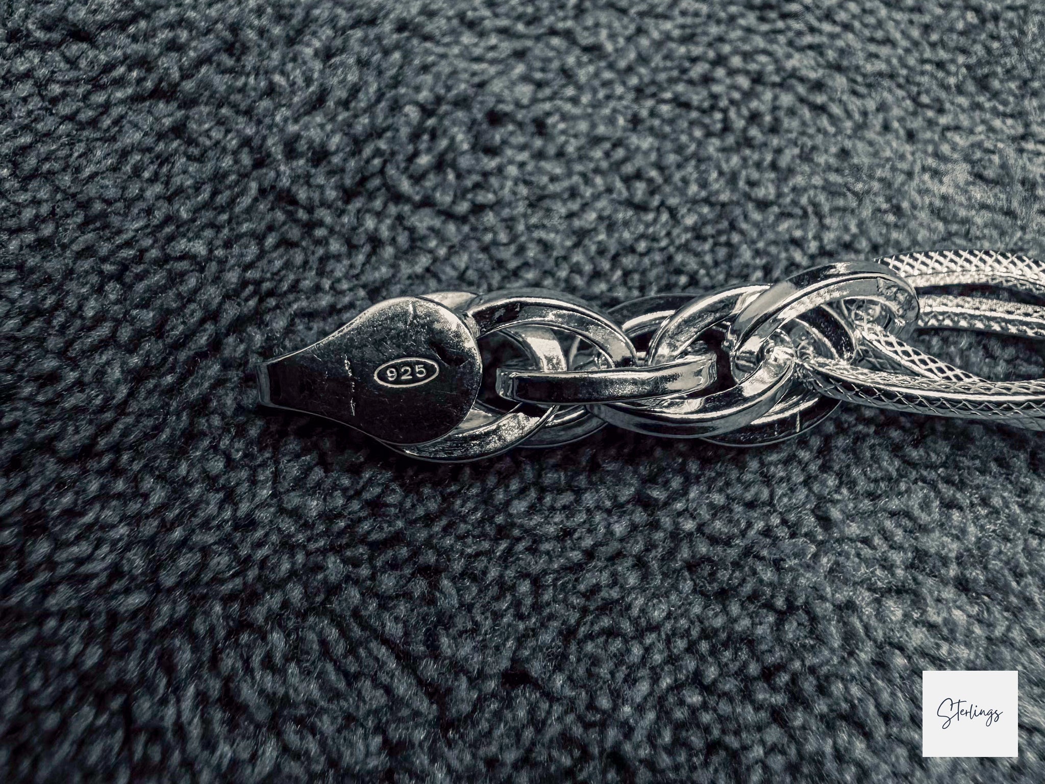 Double-Link Textured Cable Chain